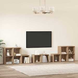 Sada televizních skříní 8 pcs Artisanový dub kompozitní dřevo - obrázek 4