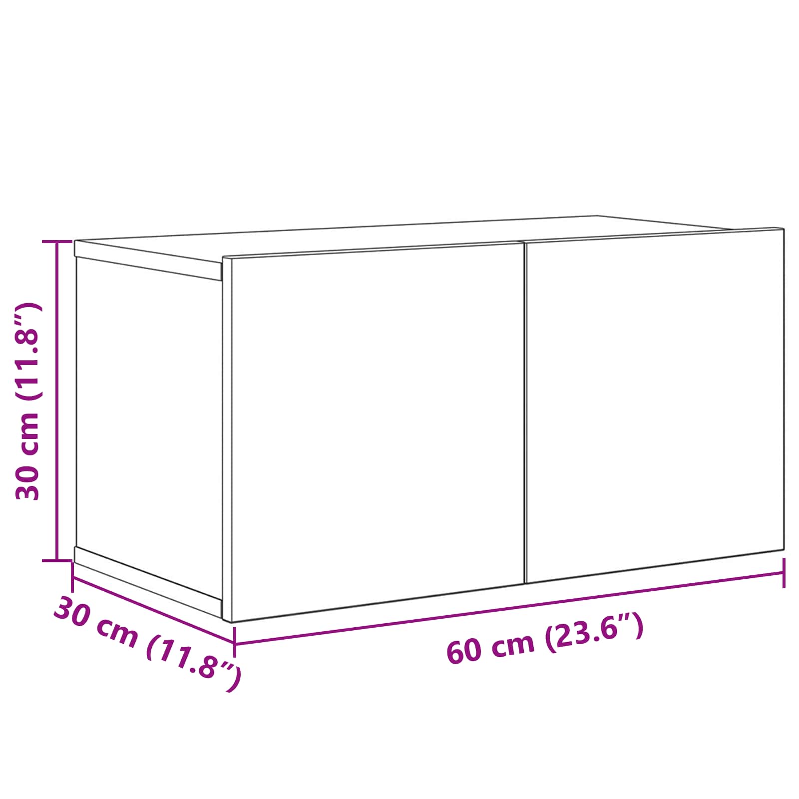 TV Cabinet Set size guide