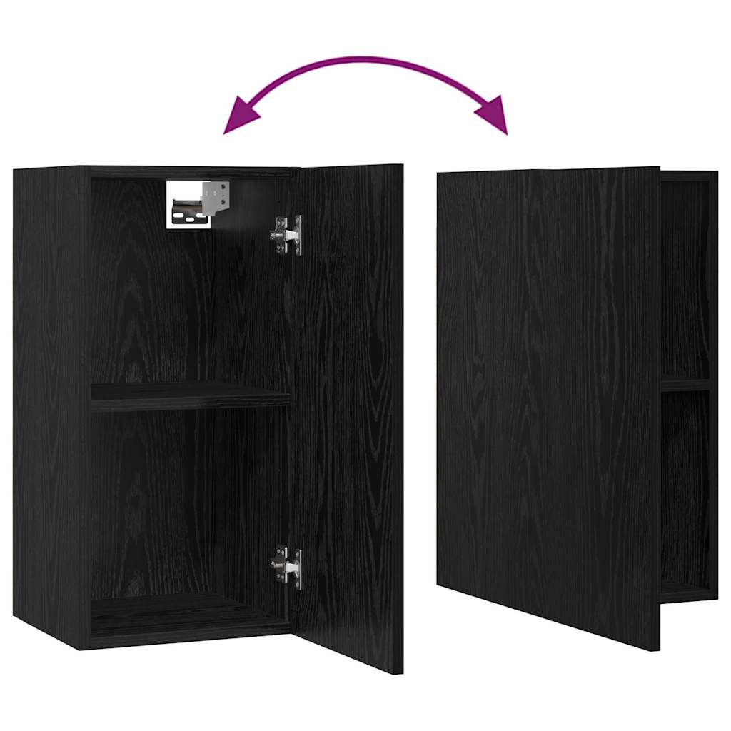 Sestava TV skříněk Nástěnný 4 pcs Černý dub kompozitní dřevo - obrázek 15