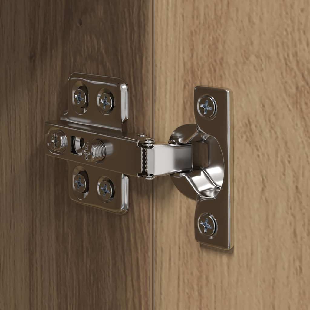 Set comodă TV Pe perete 8 pcs Stejar Artizanal Lemn compozit