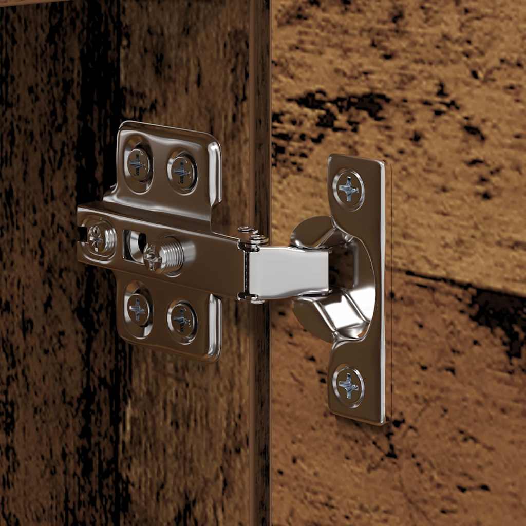 Telerikapi komplekt 4 pcs Vana puit 30.5 x 30 x 60 cm Tehispuit - Image 10