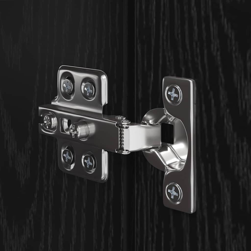 Komplet TV omaric 8 pcs Črna Orehovina Konstruiran les - slika 13