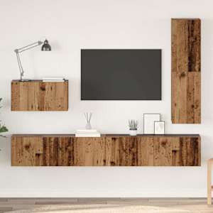 Komplet TV omaric s predalom 4 pcs Star les Konstruiran les