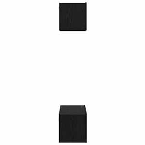 Sestava TV skříněk Nástěnný 2 pcs Černý dub kompozitní dřevo - obrázek 9