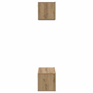 Sestava TV skříněk 2 pcs Artisanový dub Kompozitní dřevo - obrázek 8