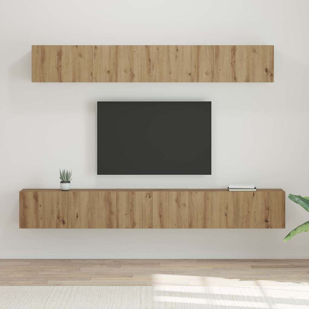 TV kapi komplekt 5 pcs käsitöötamm 80 x 30 x 30 cm Keskmine