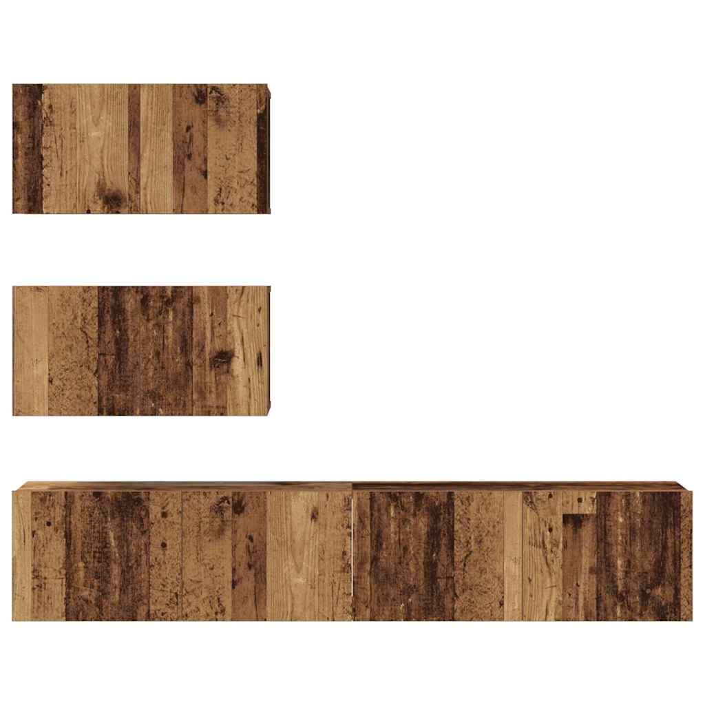 Telerikapi komplekt 4 pcs Vana puit Tehispuit - Image 7