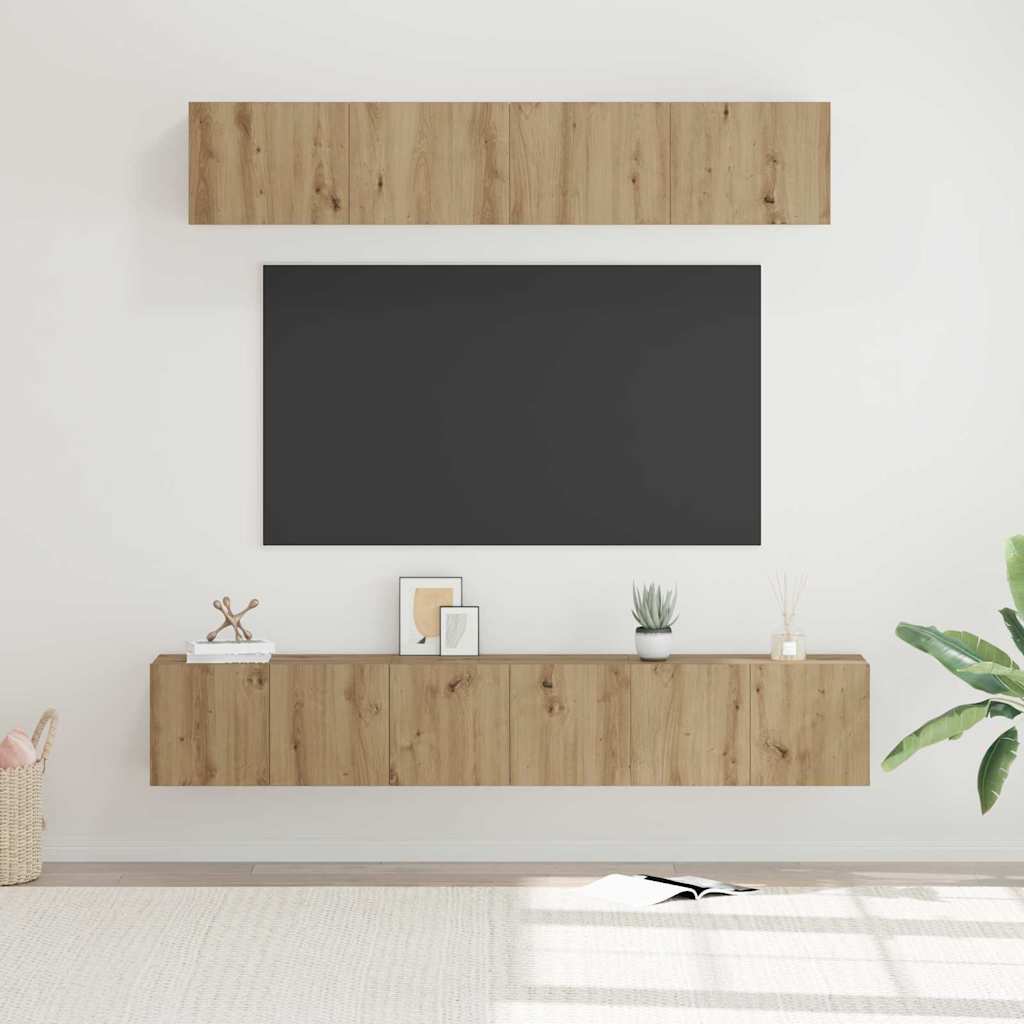 TV kapi komplekt 5 pcs käsitöötamm Keskmine 80 x 30 x 30 cm