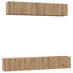 Sestava TV skříněk 5 pcs Artisanový dub kompozitní dřevo - obrázek 2