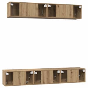 Sestava TV skříněk 5 pcs Artisanový dub kompozitní dřevo - obrázek 9