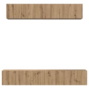 Sestava TV skříněk 5 pcs Artisanový dub kompozitní dřevo - obrázek 7