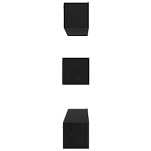 Sestava TV skříněk Nástěnný 7 pcs Černý dub kompozitní dřevo - obrázek 10