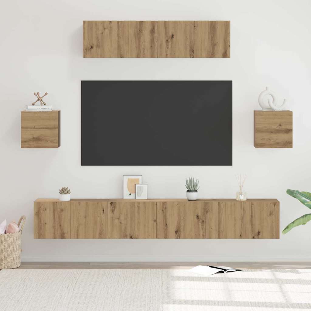 Kapikomplekt Muu ladustamisega uksega 7 pcs Käsitöö tamm 80 x 30 x 30 cm