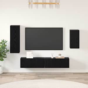 Sestava TV skříněk 4 pcs Černý dub Kompozitní dřevo - obrázek 1