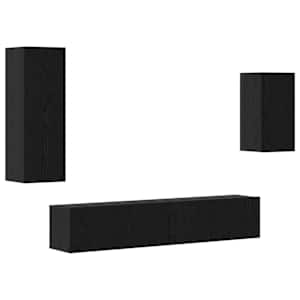 Sestava TV skříněk 4 pcs Černý dub Kompozitní dřevo - obrázek 2