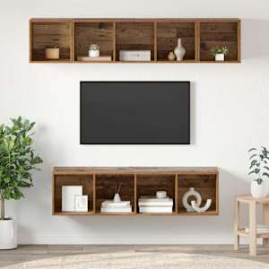 Komplet TV omaric 4 pcs Star les Konstruiran les