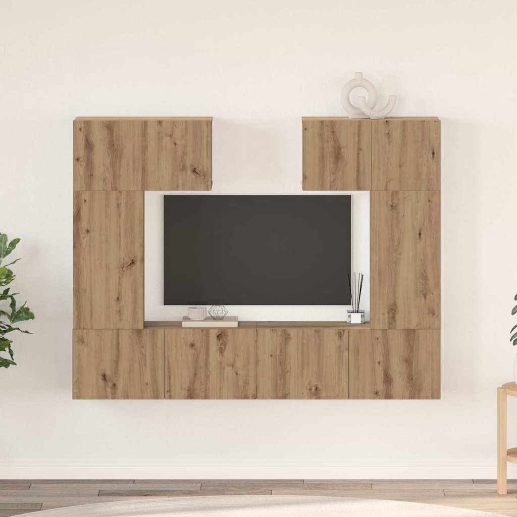 Telerikapi komplekt riiuliga 6 pcs käsitöötamm 80 x 30 x 30 cm