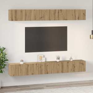 Sestava TV skříněk 6 pcs Artisanový dub kompozitní dřevo - obrázek 4