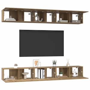 Sestava TV skříněk 6 pcs Artisanový dub kompozitní dřevo - obrázek 3