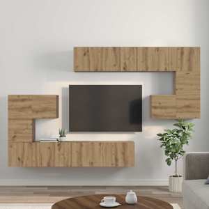 TV jednotky 4 pcs Artisanový dub Kompozitní dřevo - obrázek 4