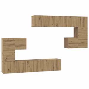 TV jednotky 4 pcs Artisanový dub Kompozitní dřevo - obrázek 2