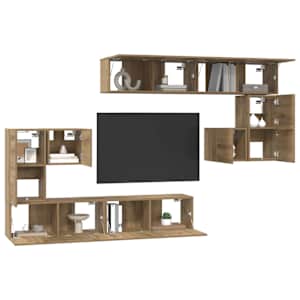 TV jednotky 4 pcs Artisanový dub Kompozitní dřevo - obrázek 3