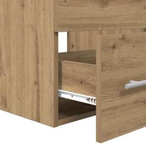 Sada koupelnového nábytku 2 pcs Artisanový dub kompozitní dřevo - obrázek 8