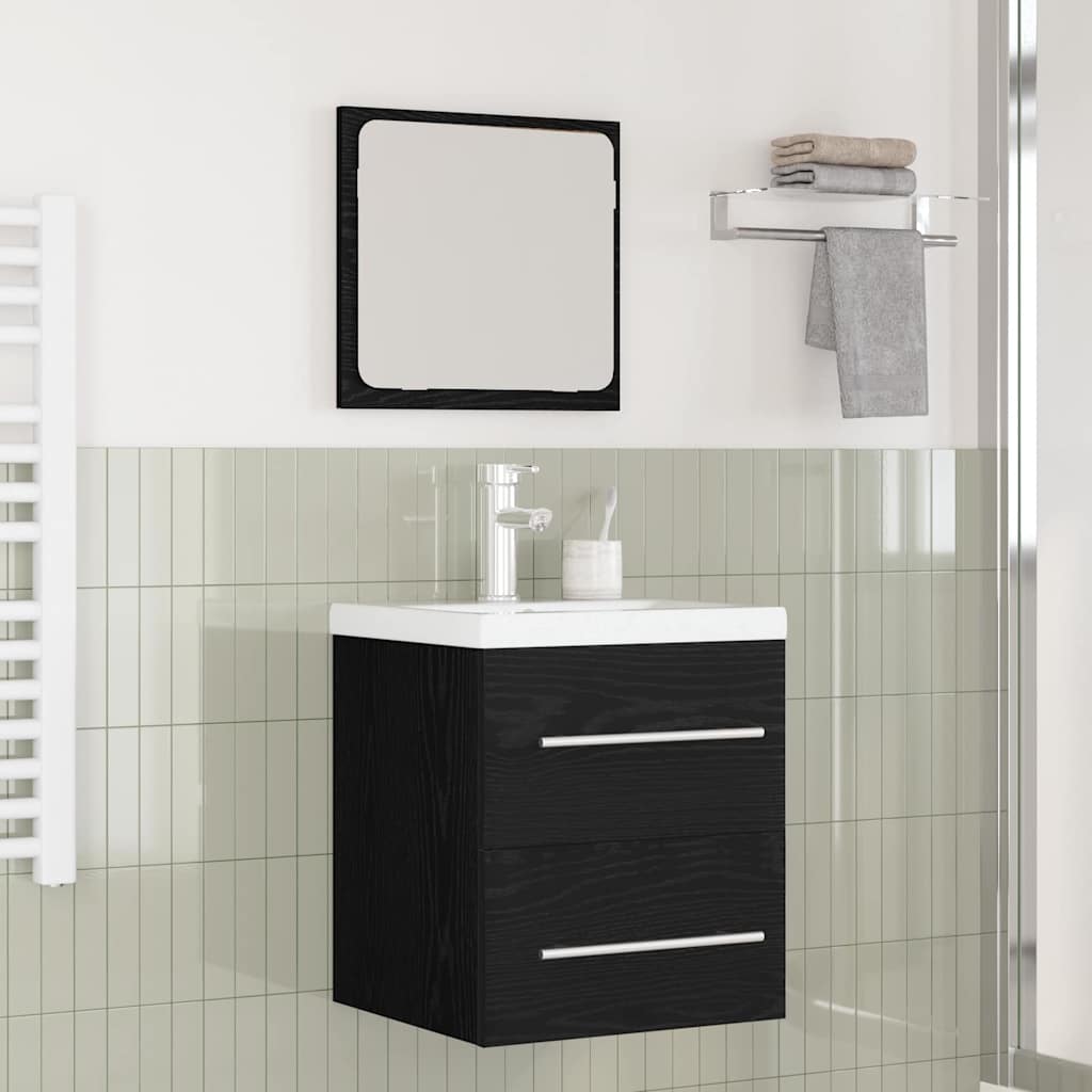 vidaXL Set de mobilier pentru baie Pe perete 2 pcs stejar artizanal