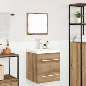 Sada koupelnového nábytku 2 pcs Artisanový dub kompozitní dřevo - obrázek 4