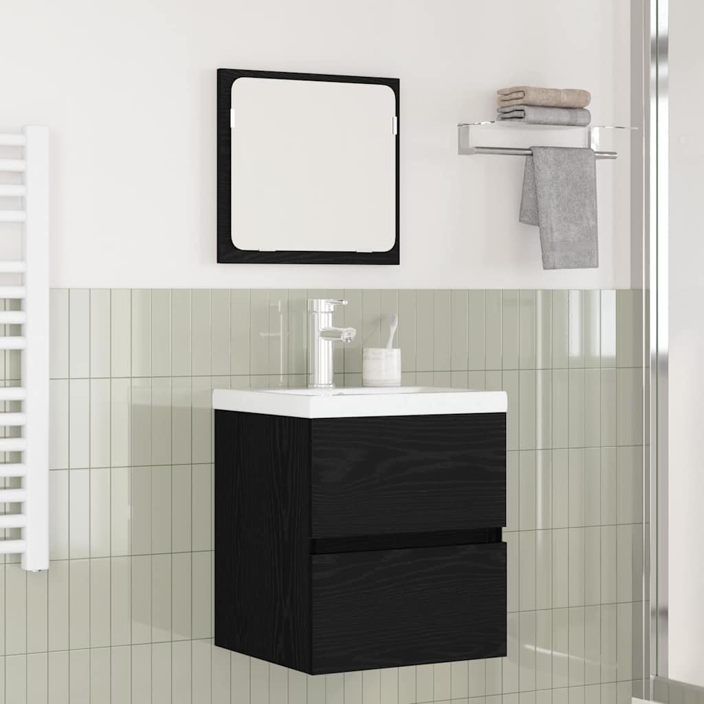 vidaXL Set de mobilier pentru baie 3 pcs Stejar Artisan și Alb Mediu