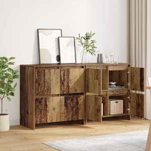 Konzole 2 pcs Staré dřevo 70 x 41 x 75 cm Kompozitní dřevo - obrázek 4