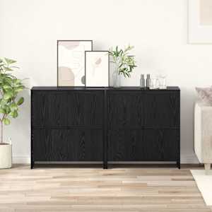 Konzole 2 pcs Černý dub 70 x 41 x 75 cm Kompozitní dřevo