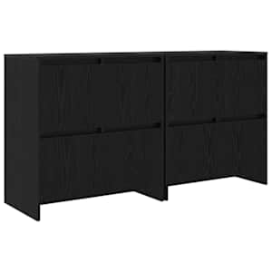 Konzole 2 pcs Černý dub 70 x 41 x 75 cm Kompozitní dřevo - obrázek 2