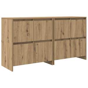 Konzole 2 pcs dub artisan 70 x 41 x 75 cm Kompozitní dřevo - obrázek 2