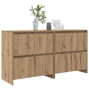 Konzole 2 pcs dub artisan 70 x 41 x 75 cm Kompozitní dřevo - obrázek 3