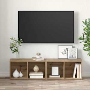 Sestava TV skříněk 2 pcs Artisanový dub 37 x 35 x 72 cm - obrázek 4