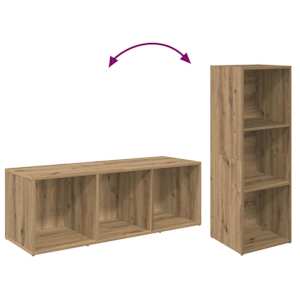 Sestava TV skříněk 4 pcs Artisanový dub kompozitní dřevo - obrázek 8