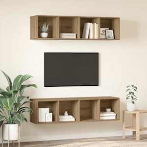Sestava TV skříněk 2 pcs Artisanový dub kompozitní dřevo - obrázek 4