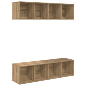 Sestava TV skříněk 2 pcs Artisanový dub kompozitní dřevo - obrázek 2