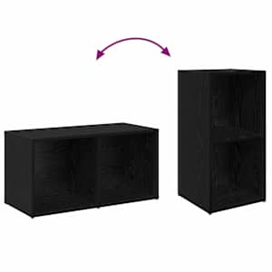 Sestava TV skříněk Nástěnný 4 pcs Černý dub 37 x 37 x 72 cm - obrázek 8