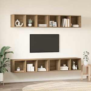 Sestava TV skříněk 4 pcs Artisanový dub kompozitní dřevo - obrázek 4