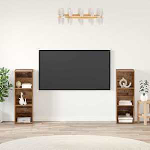 Sestava TV skříněk Nástěnný 2 pcs Staré dřevo 107 x 35 x 37 cm - obrázek 1