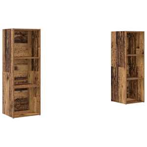 Sestava TV skříněk Nástěnný 2 pcs Staré dřevo 107 x 35 x 37 cm - obrázek 2