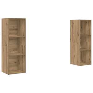 Sestava TV skříněk 2 pcs Artisanový dub kompozitní dřevo - obrázek 2