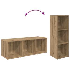 Sestava TV skříněk 2 pcs Artisanový dub kompozitní dřevo - obrázek 8