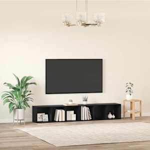 Sestava TV skříněk Nástěnný 2 pcs Černý dub 37 x 35 x 107cm - obrázek 4