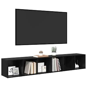 Sestava TV skříněk Nástěnný 2 pcs Černý dub 37 x 35 x 107cm - obrázek 3