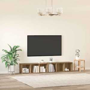 Sestava TV skříněk 2 pcs Artisanový dub 37 x 35 x 107cm - obrázek 4