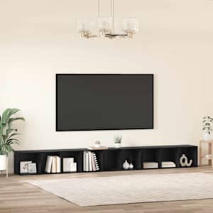 Sestava TV skříněk Nástěnný 3 pcs Černý dub 37 x 35 x 107 cm - obrázek 4