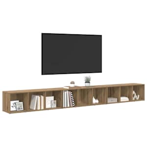 Sestava TV skříněk 3 pcs Artisanový dub kompozitní dřevo - obrázek 3